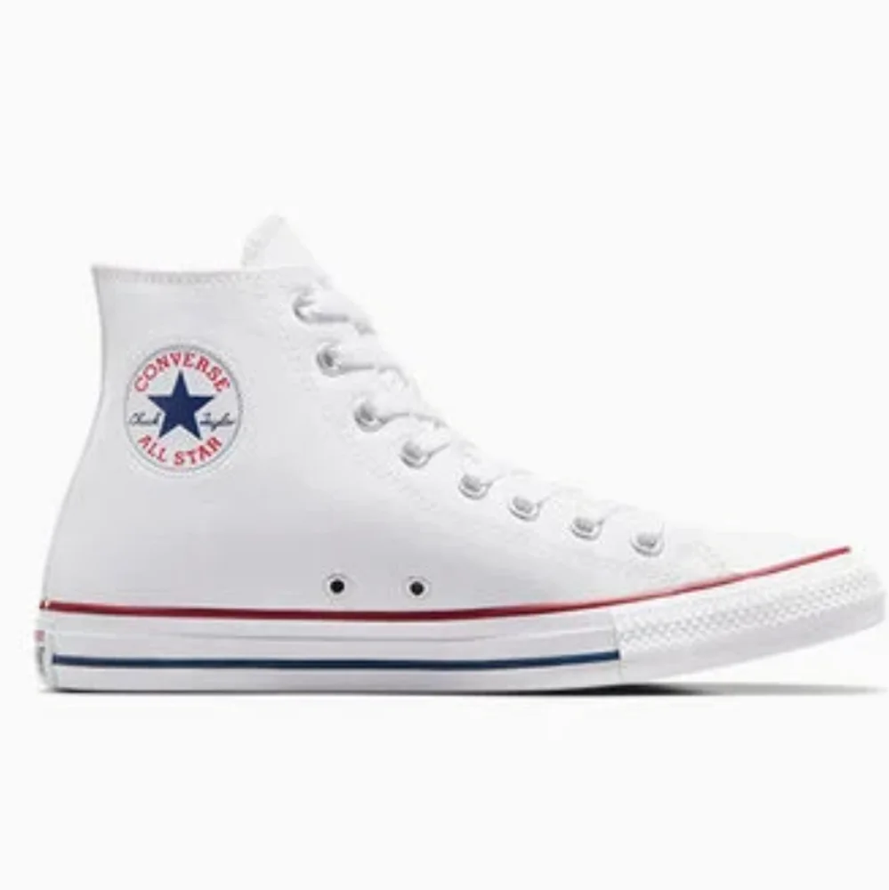 Converse Chuck Taylor All Star Canvas Sneakers, White, Mens 7, Wmns 9 - Picture 2 of 13